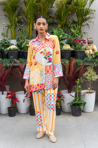 Sunrise Geometrical Printed Coord Set