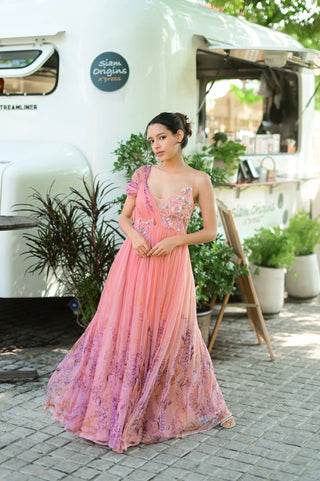 Peach Bloom Serenade Dress