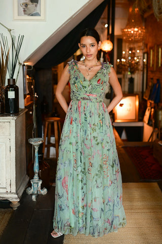 Sage Bloom Dress
