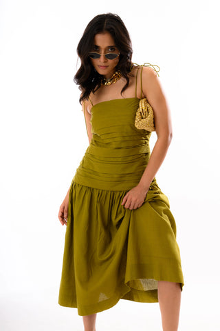 Olive Aura Dress