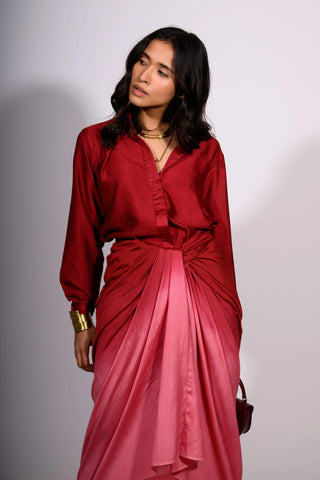 Crimson Drape Ensemble
