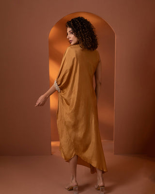 Silk Draped Dress