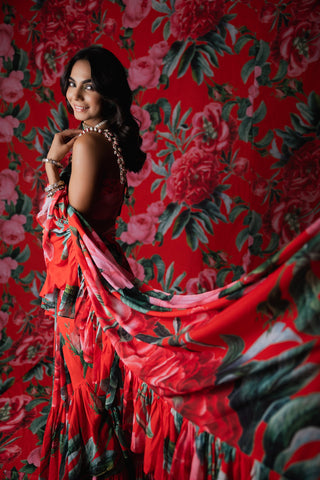 Amaira Ruffles Saree