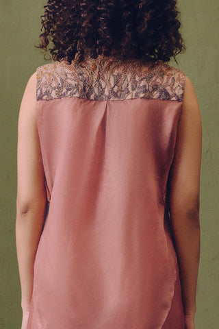 Silk Jumpsuit With Shrug