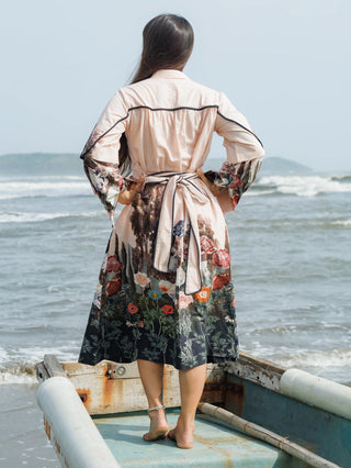 Peach Forest Crump Shirt Dress