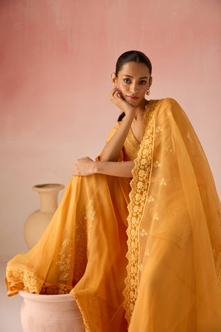 Ochre Short Kurta Set