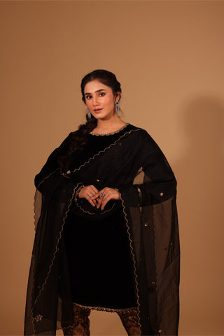 Banarasi Brocade Velvet Suit