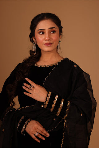 Banarasi Brocade Velvet Suit