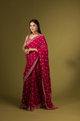 Rani Pink Saree