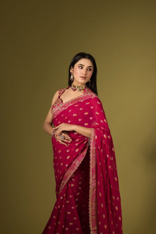 Rani Pink Saree