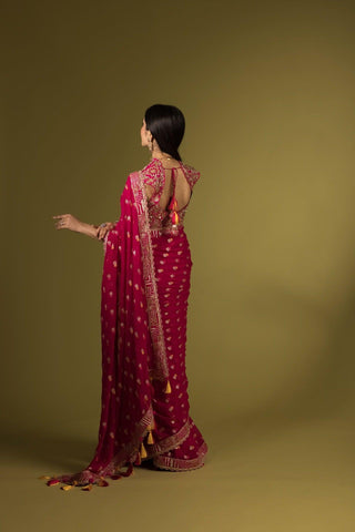 Rani Pink Saree