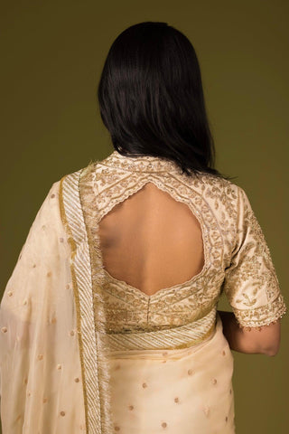 Off White Victoria Saree