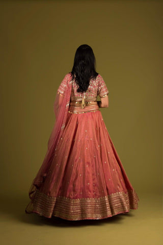 Pearl Zarkan Embroidered Lehenga