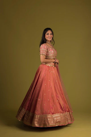 Pearl Zarkan Embroidered Lehenga