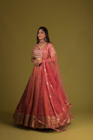 Pearl Zarkan Embroidered Lehenga