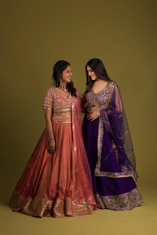 Pearl Zarkan Embroidered Lehenga