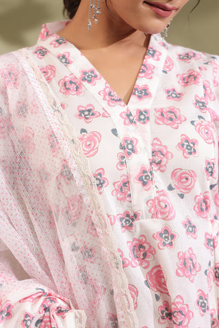 Rose A Line Kurta Set