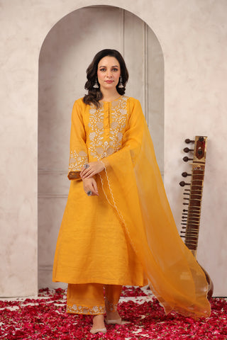 Maple Chanderi Suit Set