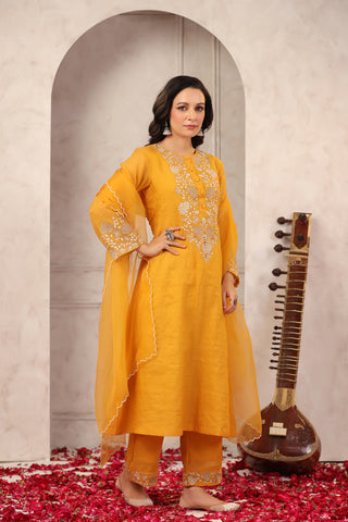 Maple Chanderi Suit Set