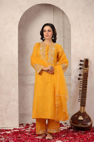 Maple Chanderi Suit Set