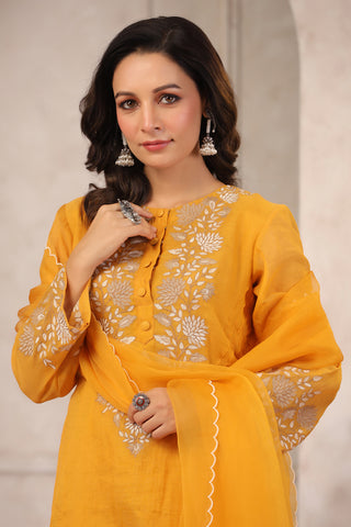 Maple Chanderi Suit Set