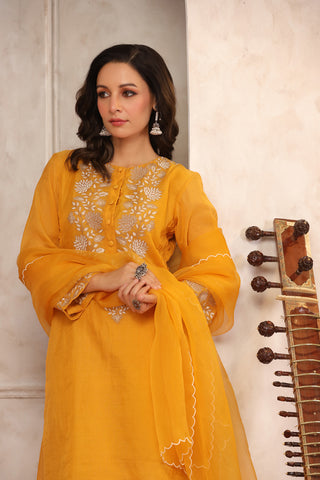 Maple Chanderi Suit Set