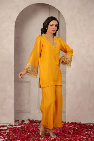 Luxurious Chanderi Silk Co-ord Set