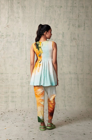 Sunflower Shirring Co-ord Set
