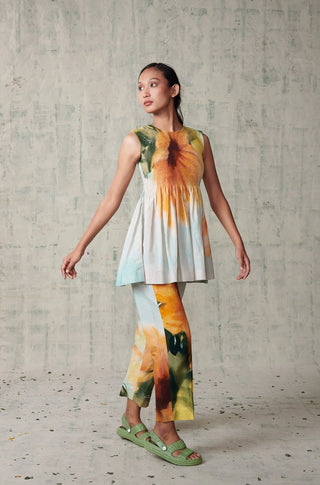 Sunflower Shirring Co-ord Set