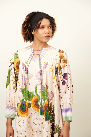 Grandma Tittle Dress With Cords