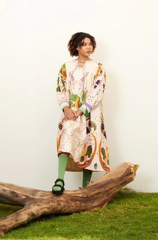 Grandma Tittle Dress With Cords