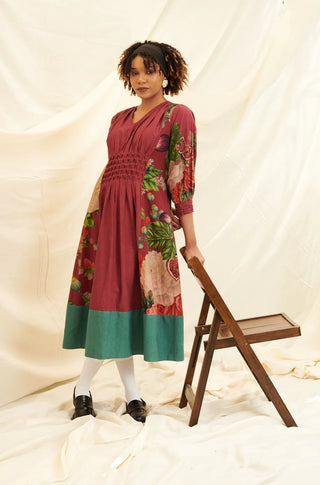 Poppy Bloom Dress Smocking