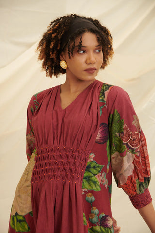Poppy Bloom Dress Smocking