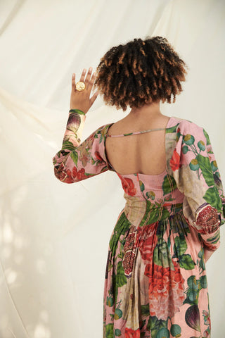 Pink & Peach Corset Dress