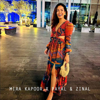 Meera Kapoor In Mountain print slit dress