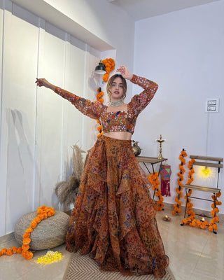 Pooja Mundra In Yellow Ruffles