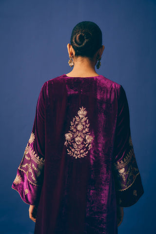 Purple Garnet Velvet Suit