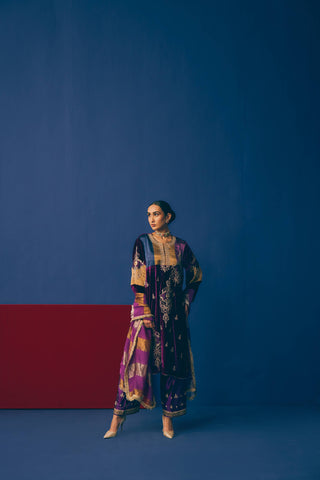 Jamuni Snowflake Velvet Suit