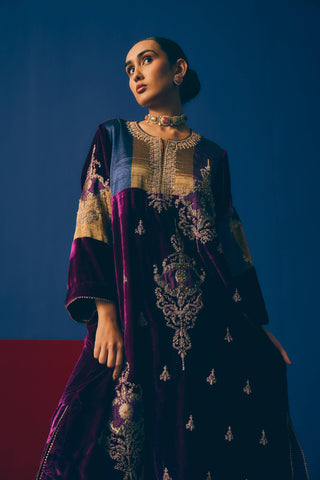 Jamuni Snowflake Velvet Suit