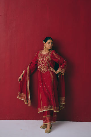 Laal Gulbaagh Kurta Set