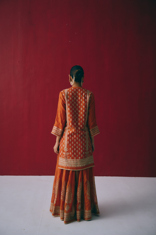 Zafrani Buti Sharara Set