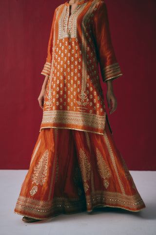 Zafrani Buti Sharara Set