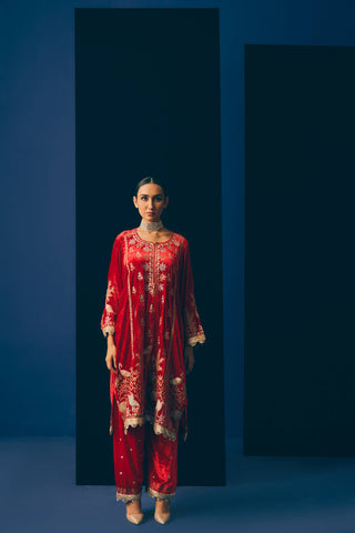 Rouge Velvet Kurta Set