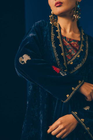 Neel Stone Embellished Jacket Set