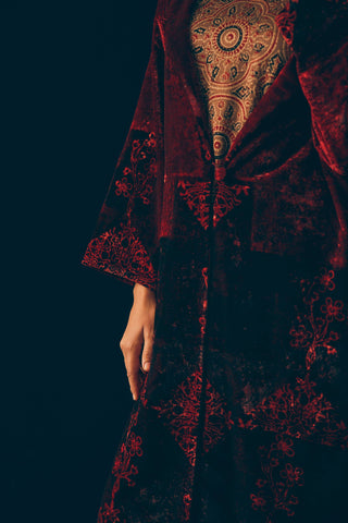 Rangrez Silk Trench Set