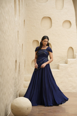 Neer Drape Gown