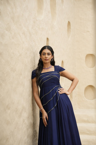 Neer Drape Gown