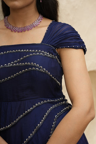 Neer Drape Gown