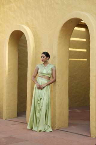 Aaira Drape Lehenga Set