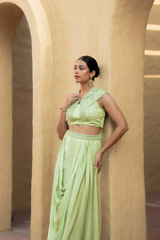 Aaira Drape Lehenga Set